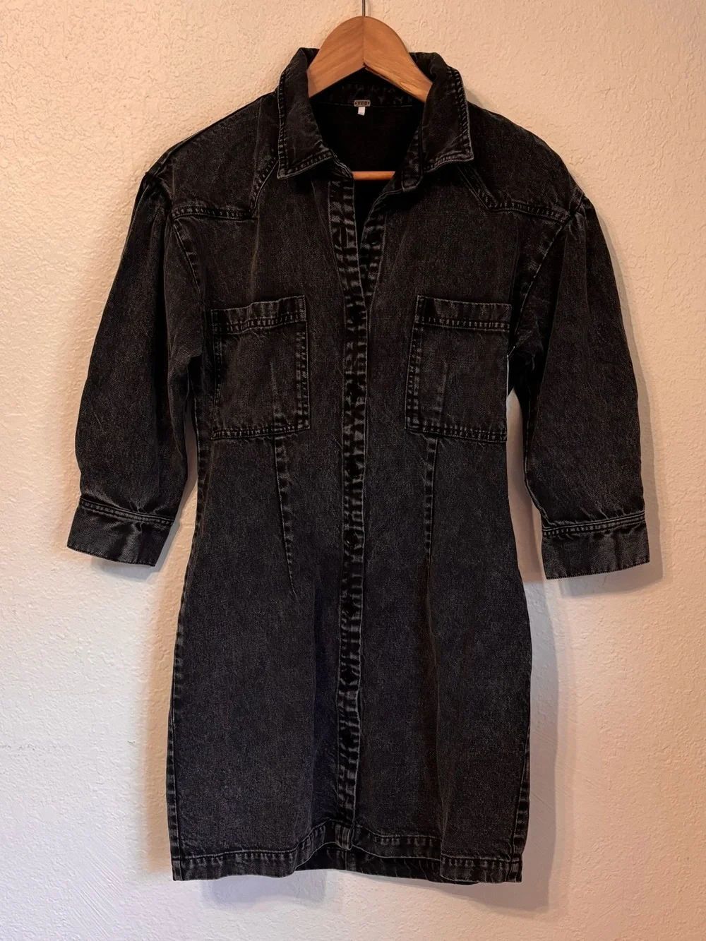 Young Fabulous & Broke Acid Wash Mini Dress Small